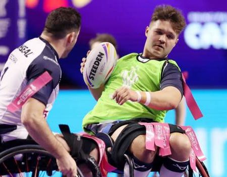 Wheelchair Rugby League World Cup: England’s Tom Halliwell says pressure is on holders France in final