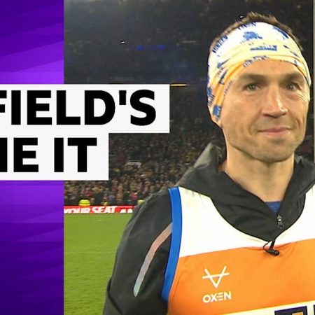 Emotional Kevin Sinfield completes challenge of running seven ultra marathons in seven days