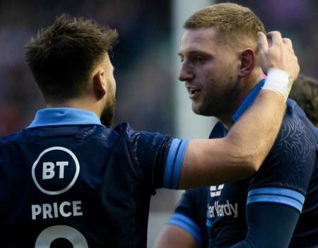 Scotland 52-29 Argentina: Finn Russell runs the show amid flurry of cards