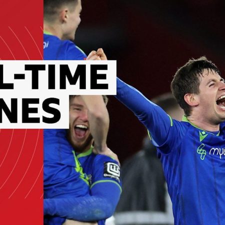 FA Cup 2023: Watch the celebrations at full-time as Grimsby stun Southampton to reach last eight