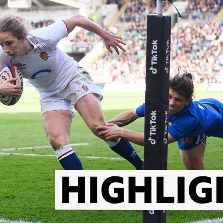 Women's Six Nations: England 68-5 Italy highlights