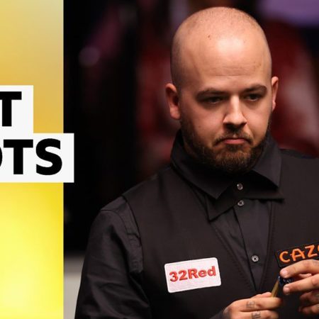 World Snooker Championship final 2023: Mark Selby v Luca Brecel – best shots from first session