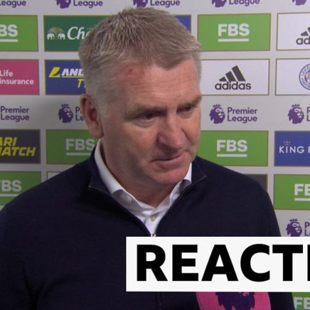 Leicester City 2-2 Everton: Dean Smith 'disappointed' with Leicester performance