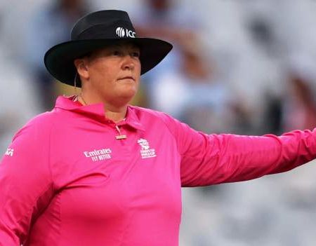 Sue Redfern: Umpire becomes first woman to stand in T20 Blast