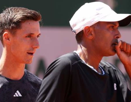 French Open results: Briton Joe Salisbury and American Rajeev Ram reach men’s doubles second round