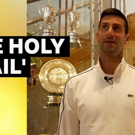 'You kiss it, you hug it' – Djokovic showcases the Wimbledon trophy cabinet