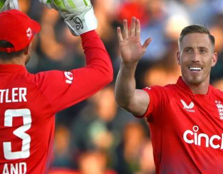 England v New Zealand: Hosts comfortably win first T20 by seven wickets