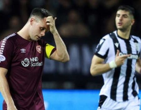 PAOK 4-0 Hearts (agg 6-1): Scots hammered by PAOK in European exit