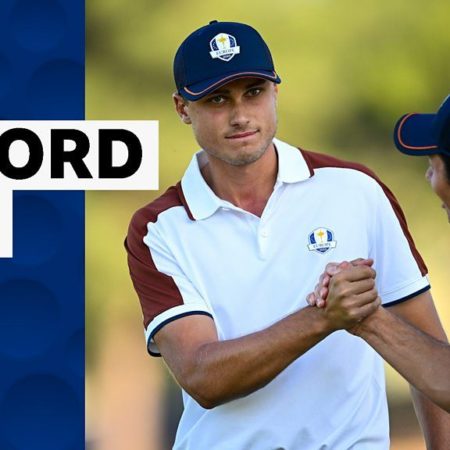 Ryder Cup 2023: Aberg & Hovland record biggest-ever Ryder Cup win