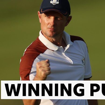 Ryder Cup 2023: Justin Rose sinks putt to win another point for Europe