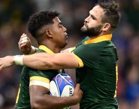 South Africa 49-18 Tonga: World champions edge towards quarter-finals with bonus-point win