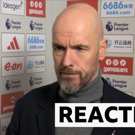 Nottingham Forest 2-1 Manchester United: Erik ten Hag says recent results ‘below our standards’