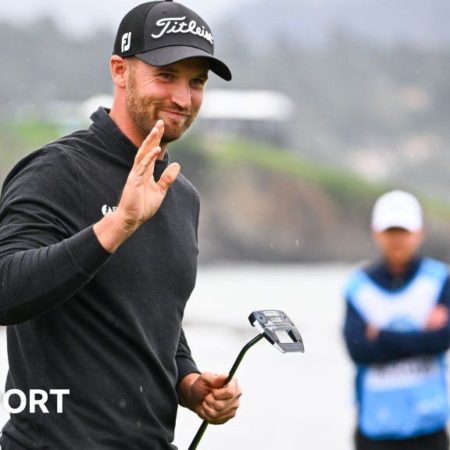 Pebble Beach Pro-Am: Wyndham Clark shoots 60 to set new course record