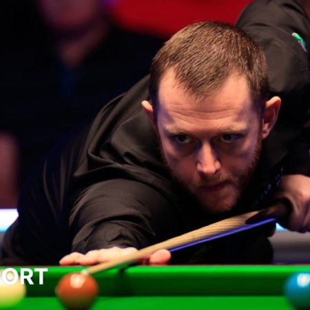 Players Championship: Mark Allen battles to beat Zhang Anda in final