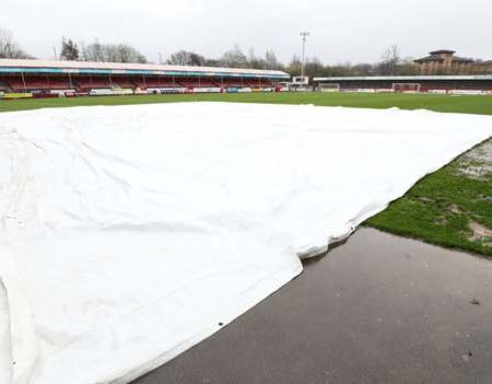 League Two: Games at Colchester and Crawley off due to waterlogged pitches